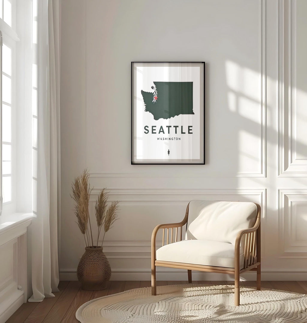 Seattle Wall Art Modern - Seattle, Washington, USA