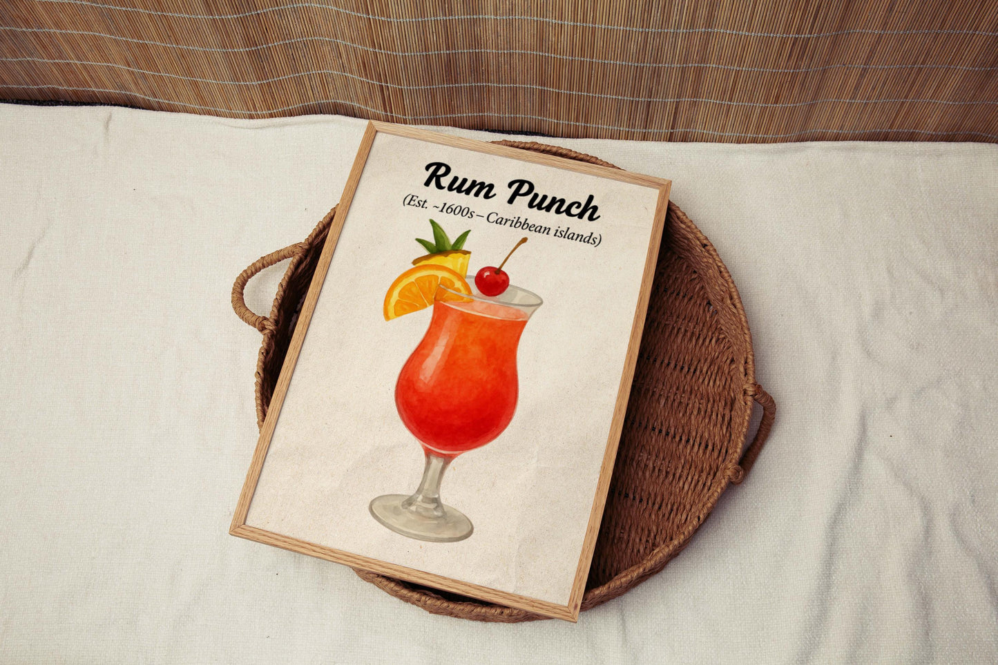 Rum Punch Cocktail Artwork