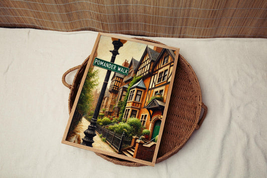 Pomander Walk Wall Art Print, NYC Travel Poster, New York City Souvenir, Housewarming Gift, American Art Decor, NYC Gift Idea, Travel Print