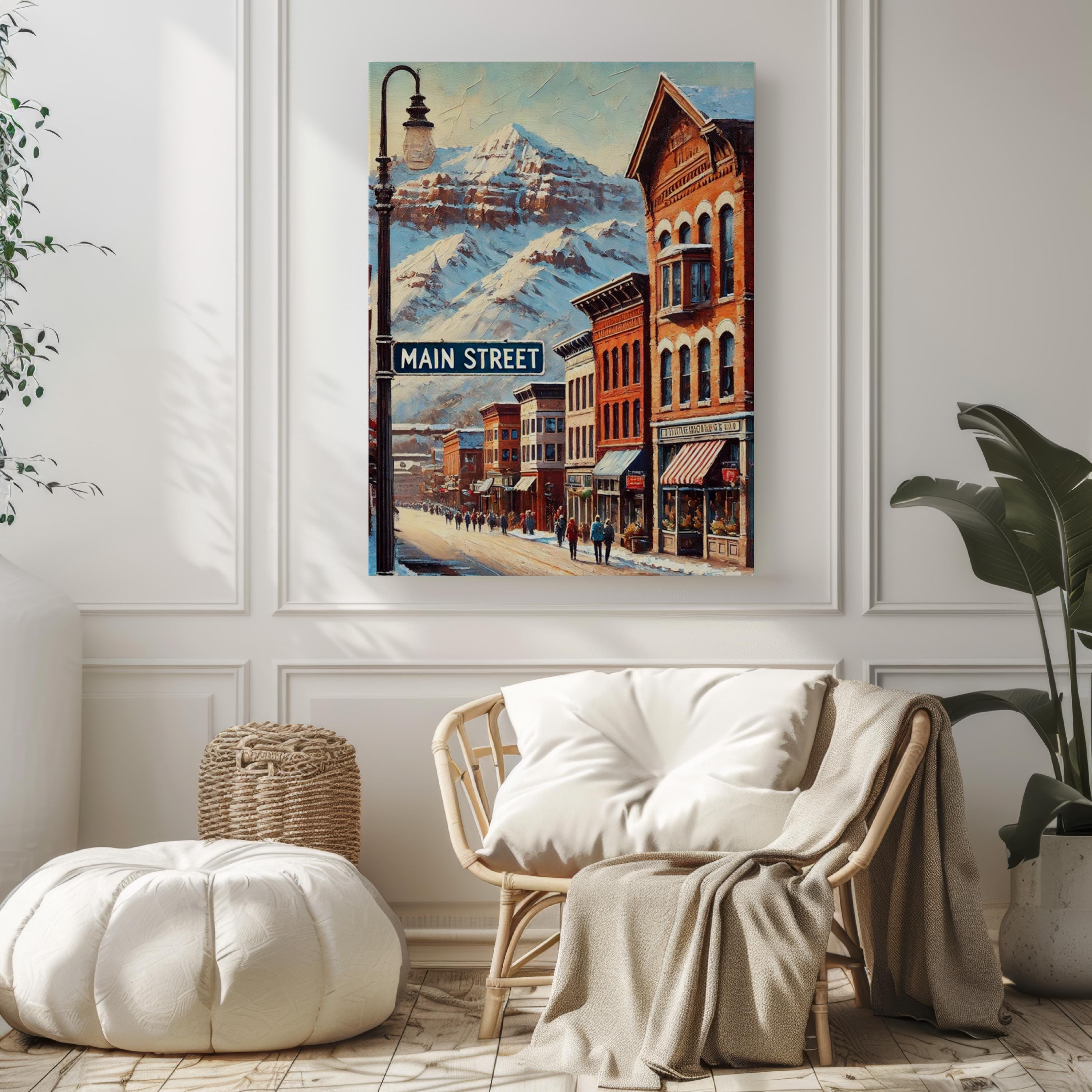 Main Street Poster - Park City, Utah, USA