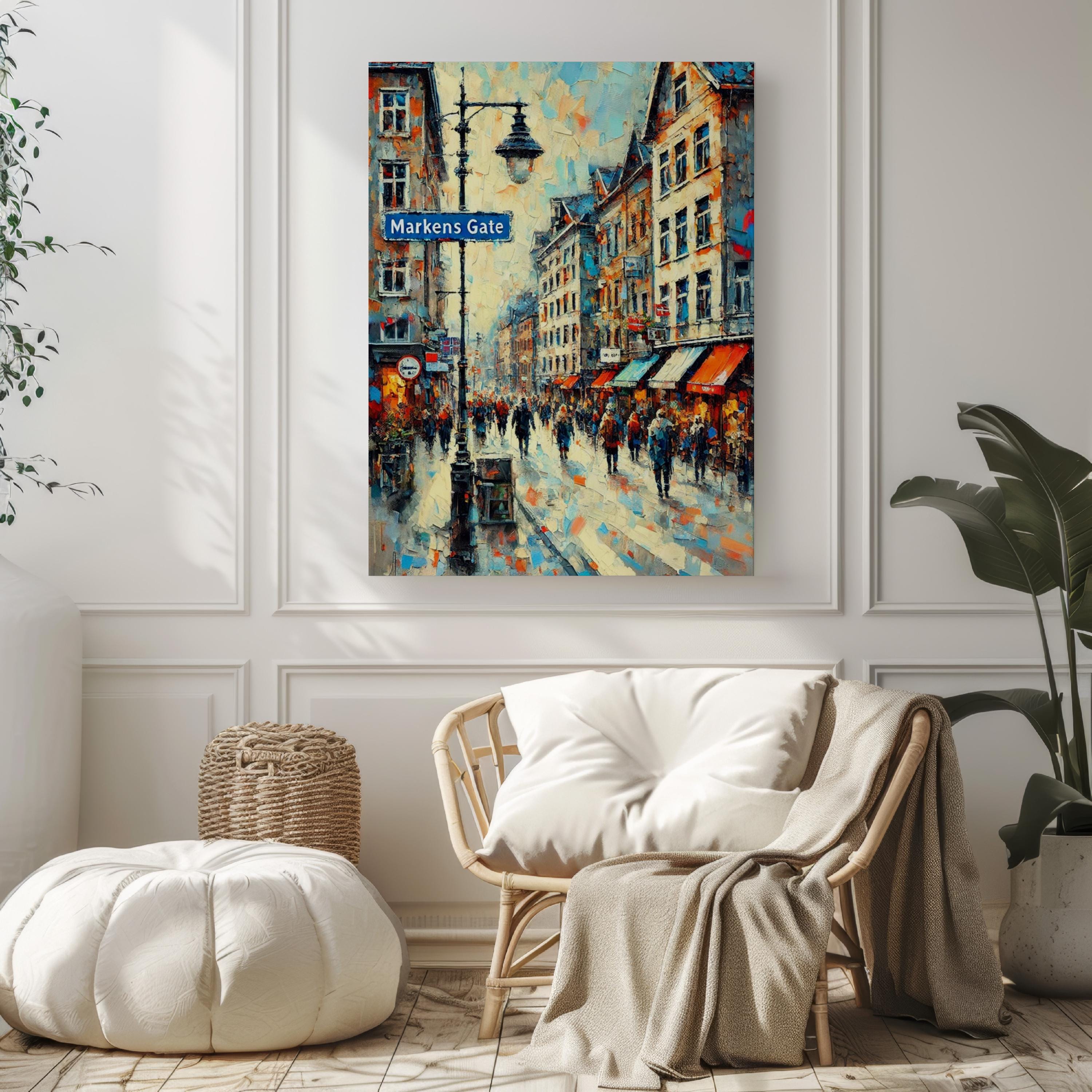 Markens Gate Wall Art - Kristiansand, Norway