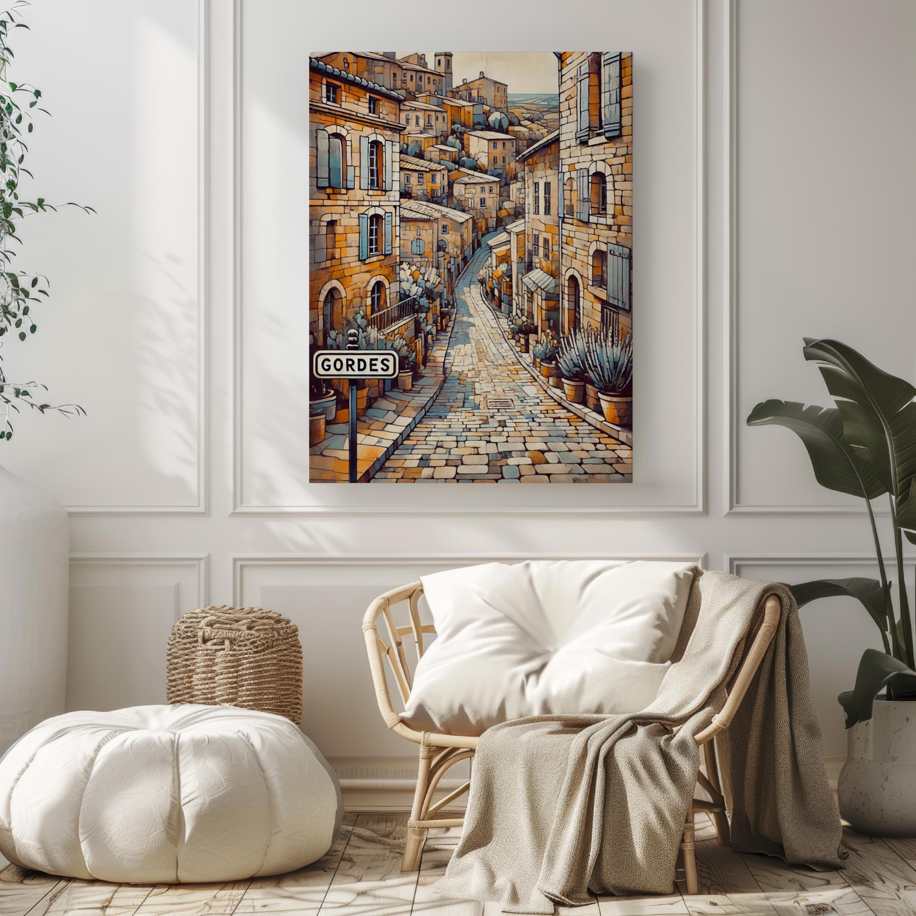 Gordes Wall Art City Print - Gordes, France