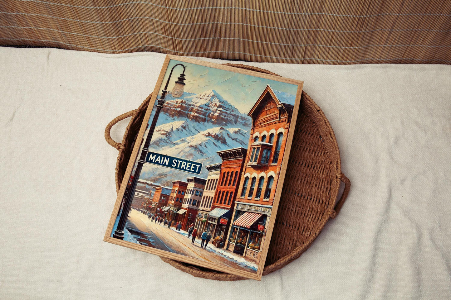 Park City Wall Art Print, Main St Travel Poster, Utah Souvenir Gift, Housewarming Decor, Scenic Park City Artwork, Travel Home Decor