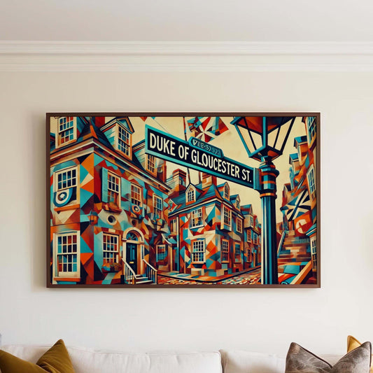 Duke of Gloucester Street Wall Art - Williamsburg Travel Print & Poster, Historic Duke of Gloucester St Gift, Housewarming Decor