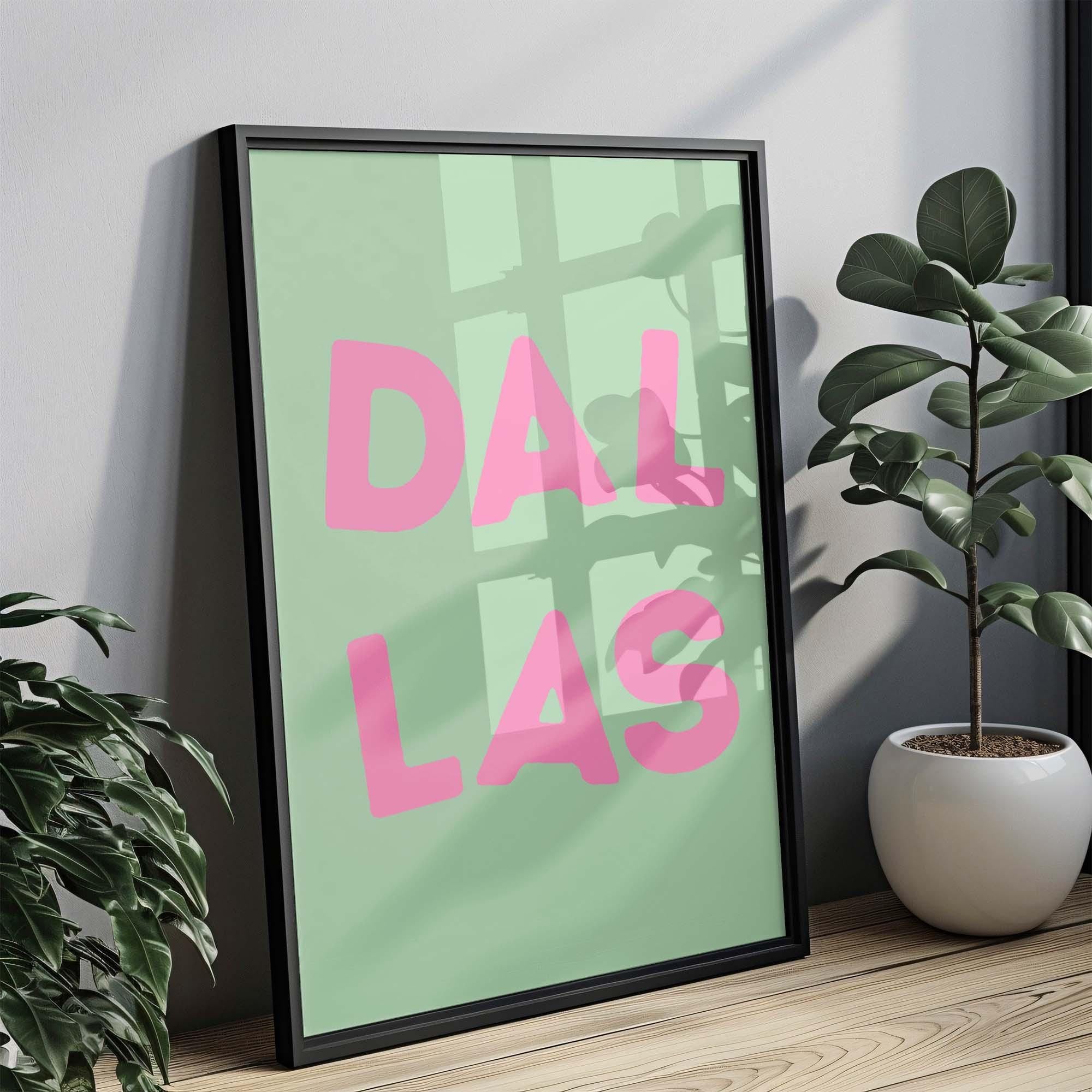 Dorm Art Print - Dallas, Texas, USA