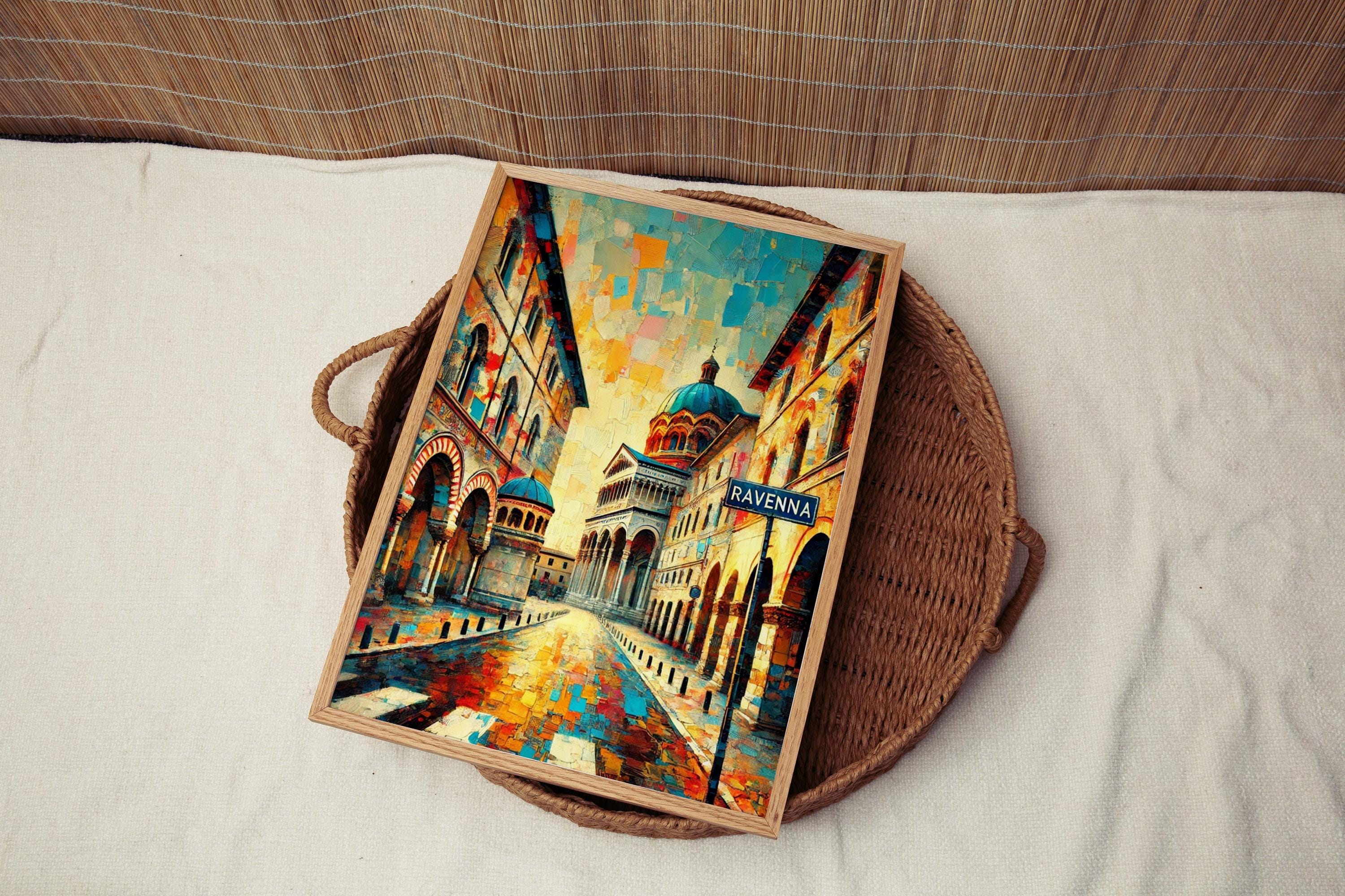 Ravenna Art Print – Italian Travel Poster Wall Art, Ravenna Italy Gift, European Artwork, Housewarming Decor, Vintage Style Italy Map Poster