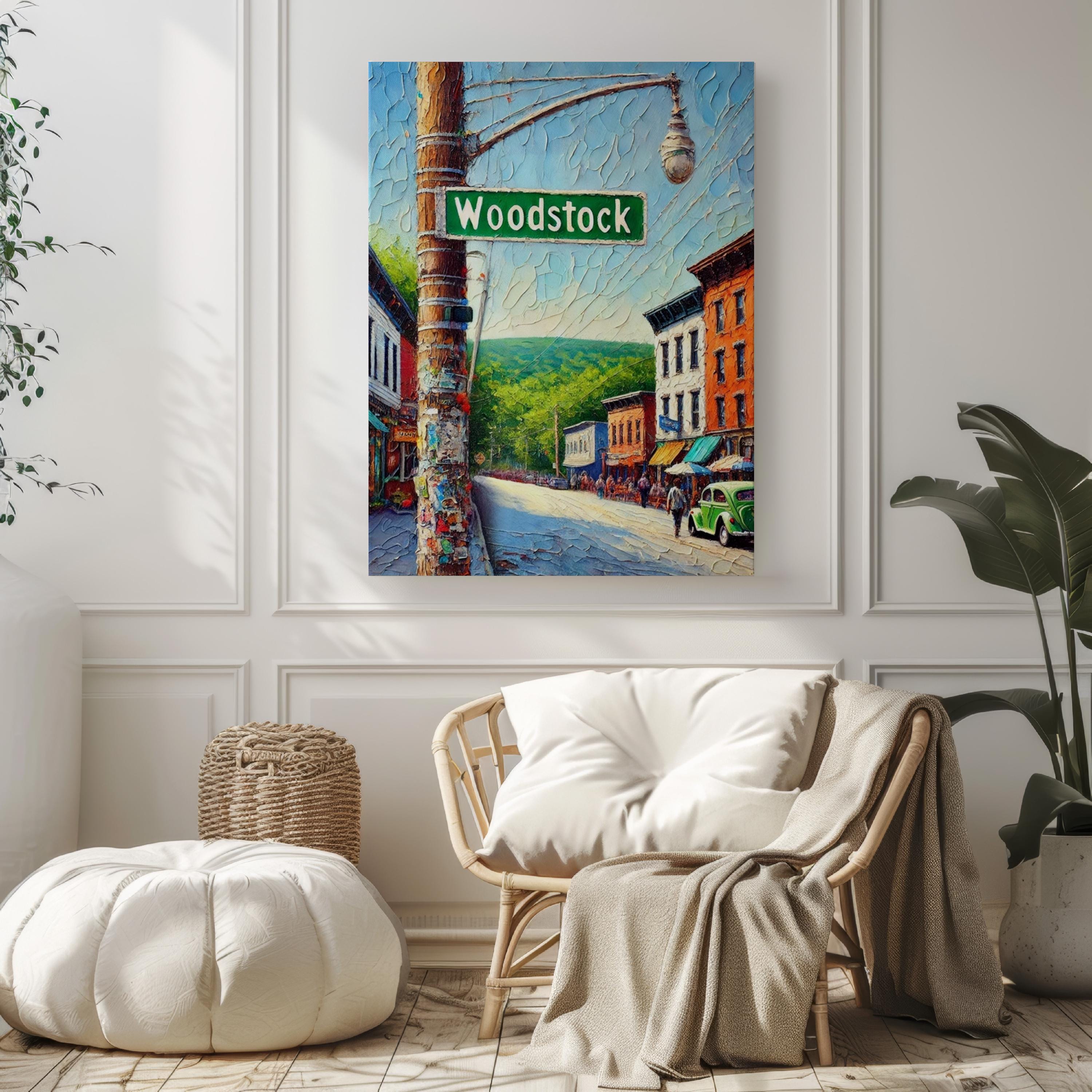 Woodstock Vintage Print - Woodstock, New York, USA