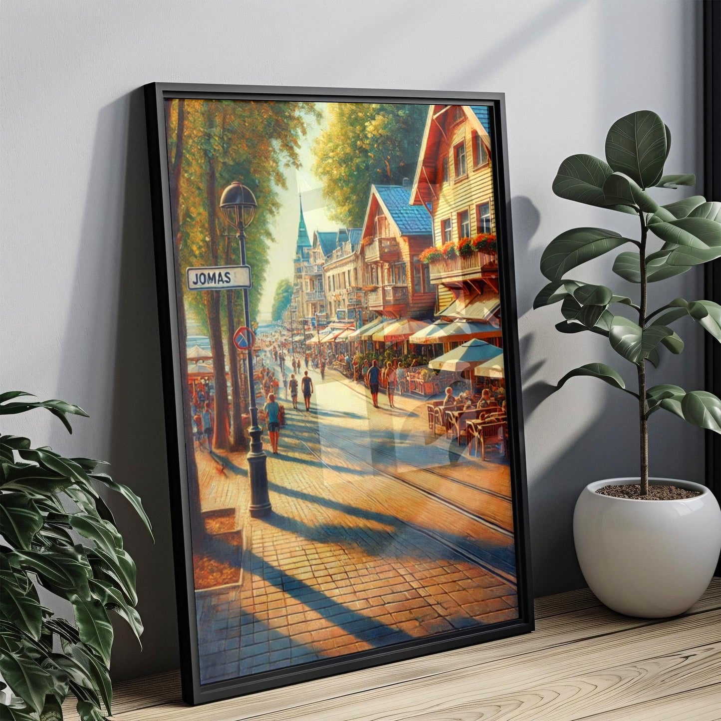 Jomas Street Art Print, Jūrmala Latvia, Baltic Coastal Scene