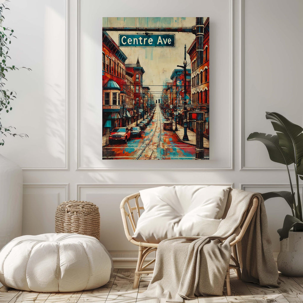 Centre Avenue Print - Pittsburgh, Pennsylvania, USA