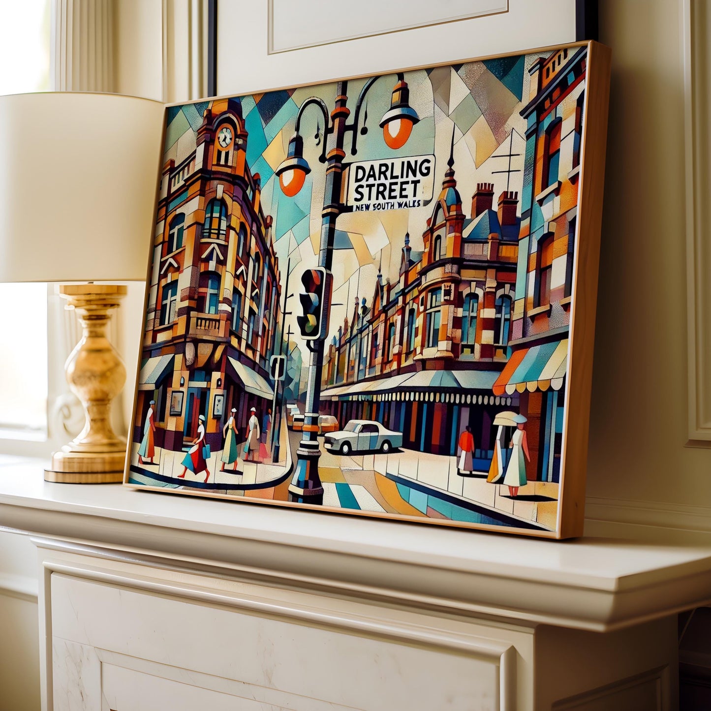 Darling Street Print - Balmain Wall Art New South Wales Travel Poster, Darling St Art, Housewarming Gift, Australian Cityscape Decor