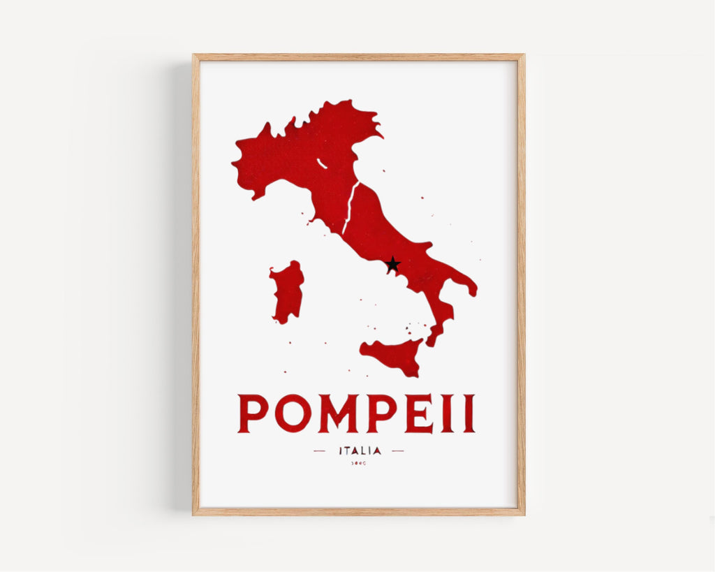 Pompeii Print Vintage - Pompeii, Italy
