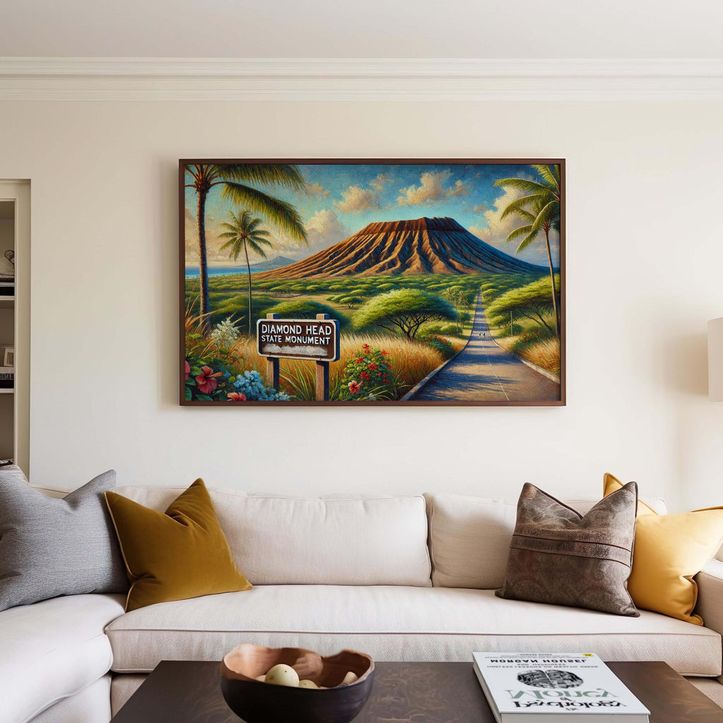 Diamond Head State Monument Poster - Hawaii, USA