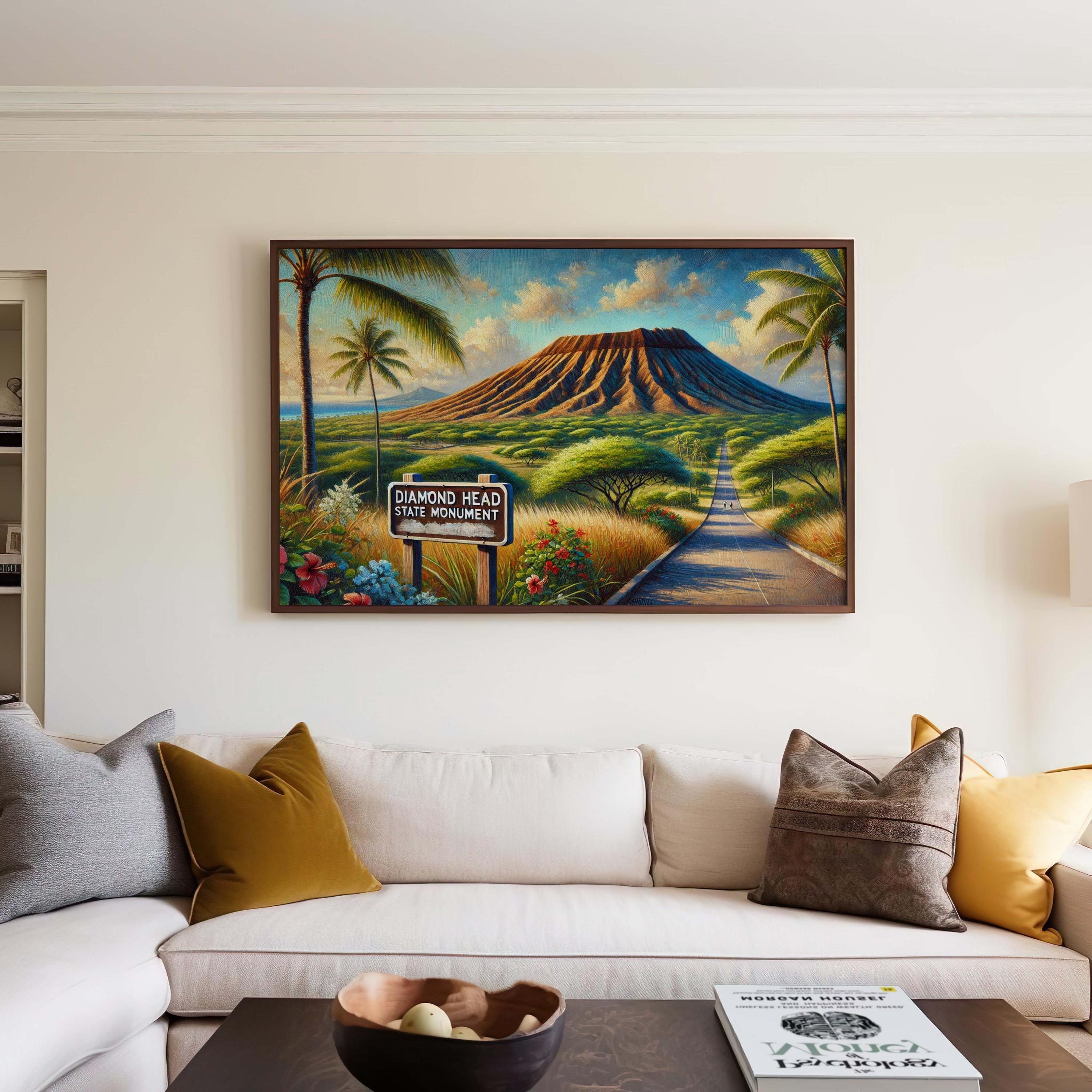 Diamond Head State Monument Poster - Hawaii, USA