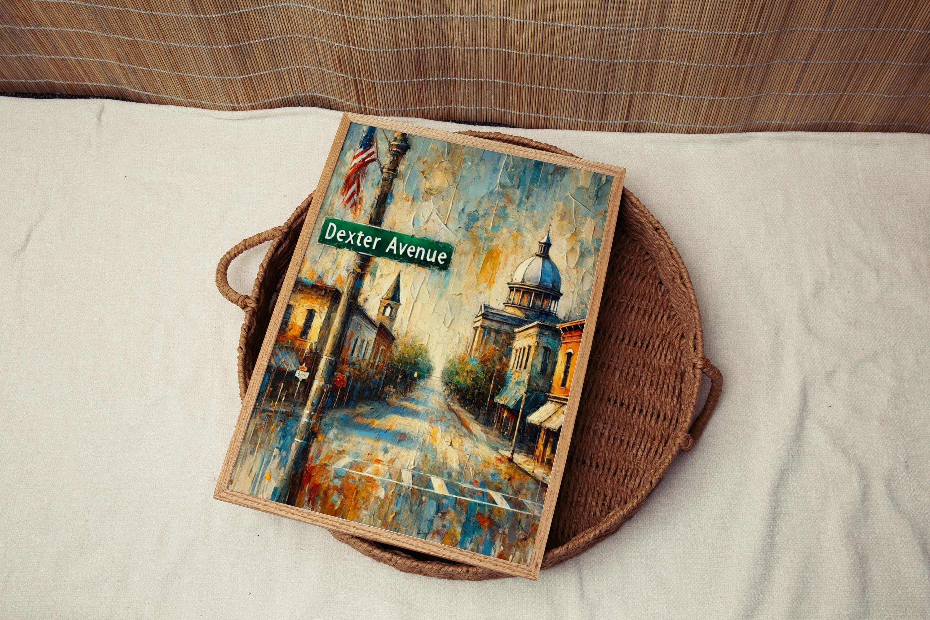 Dexter Avenue Wall Art Montgomery Print USA Art Travel Souvenir City Gift Alabama Decor Home Decor Art for Travelers