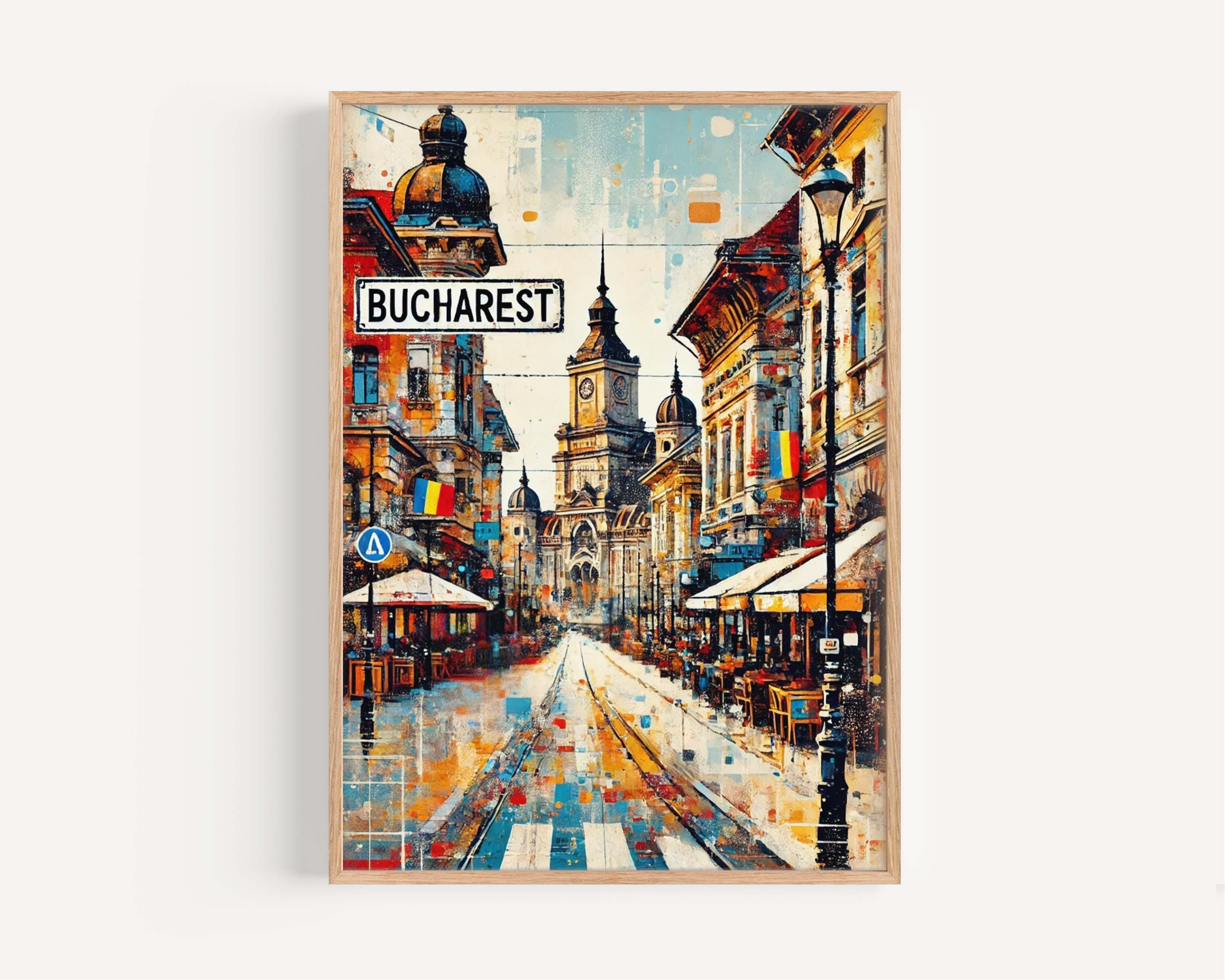 Bucharest Print Modern - Bucharest, Romania