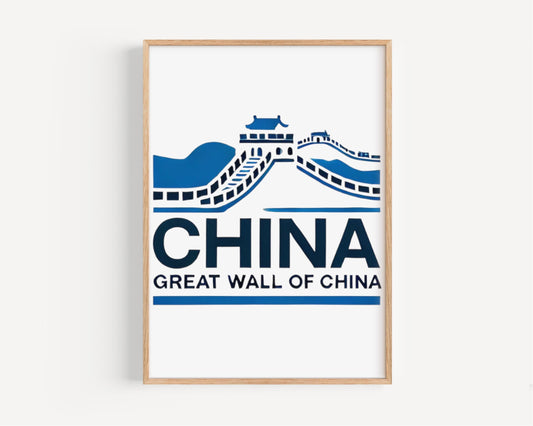 China Great Wall Wall Art Print – Travel Decor, China Gift, Home & Housewarming Wall Artwork