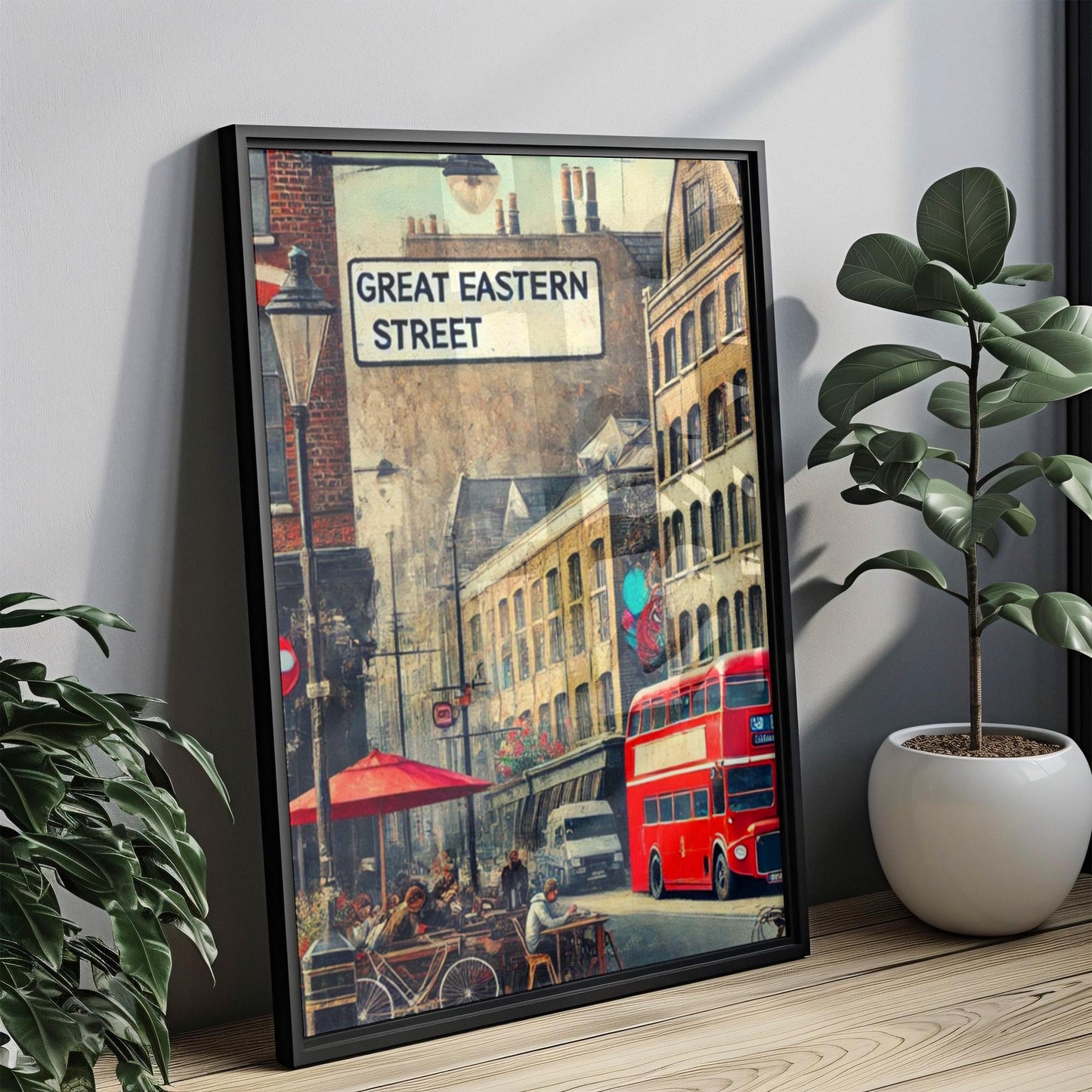 Great Eastern Street Wall Art London Print, UK Street Sign Decor, Shoreditch Cityscape, Travel Souvenir, Modern Urban Art, Gift