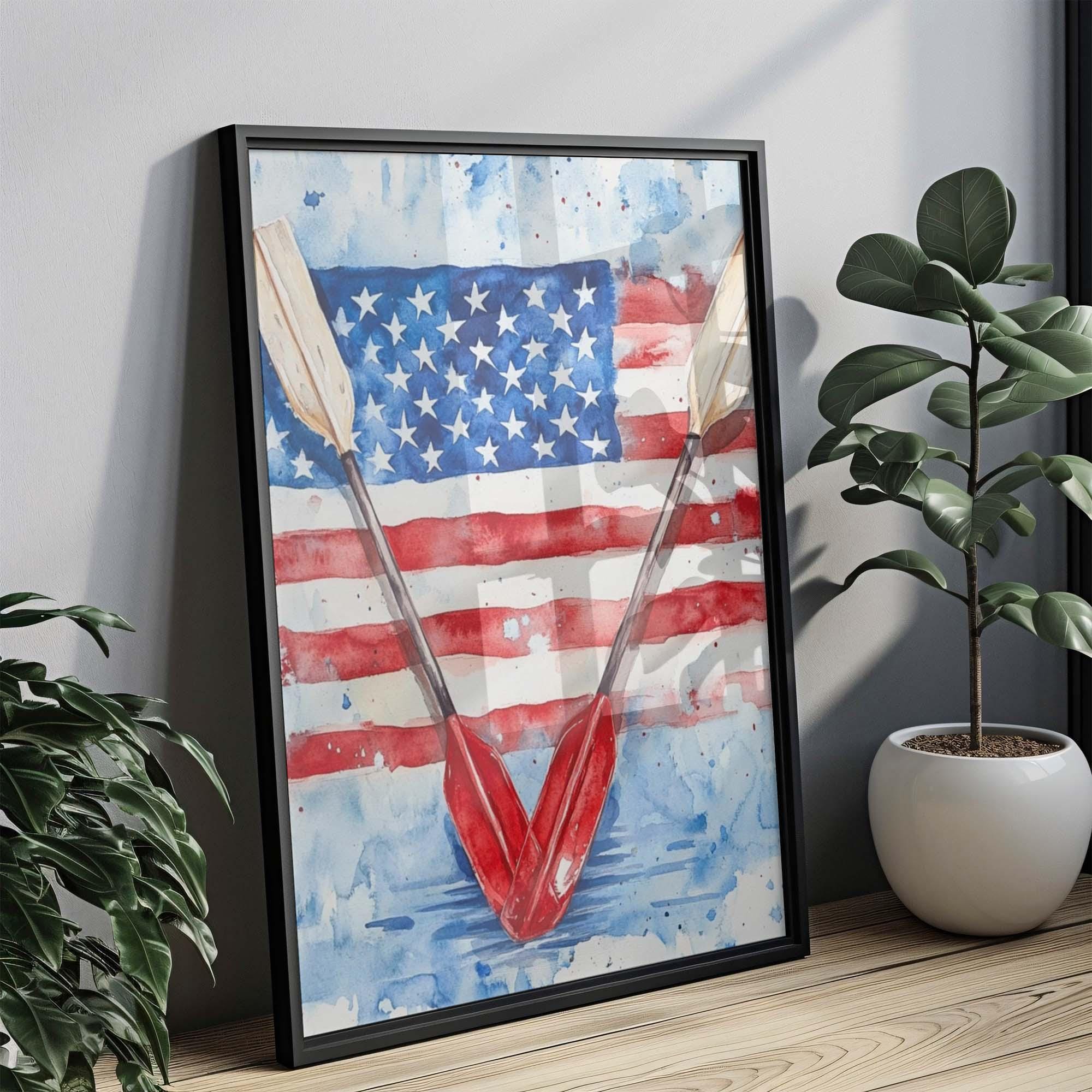 Boat Wall Art Patriotic - United States