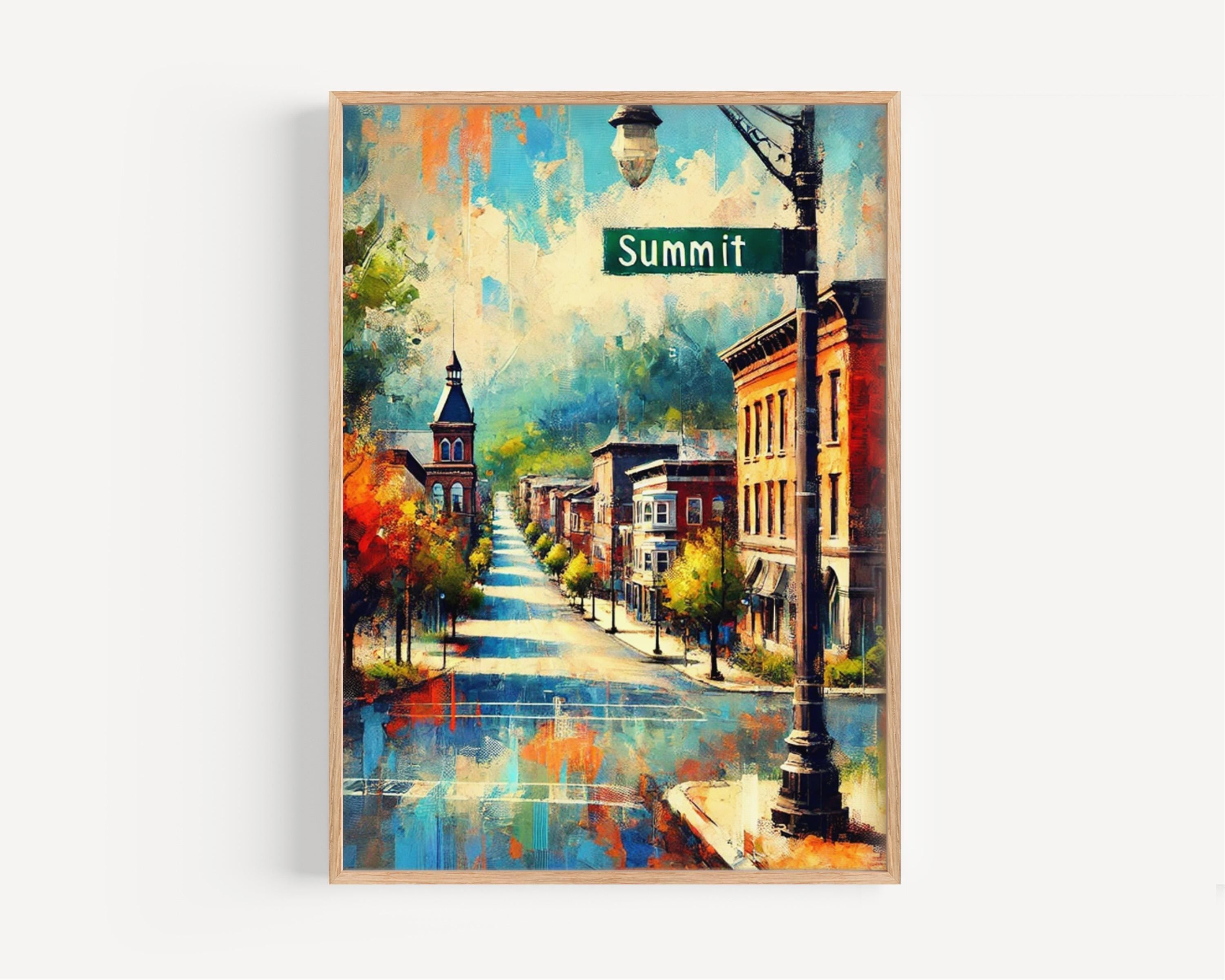 Summit Poster Vintage - Summit, New Jersey, USA
