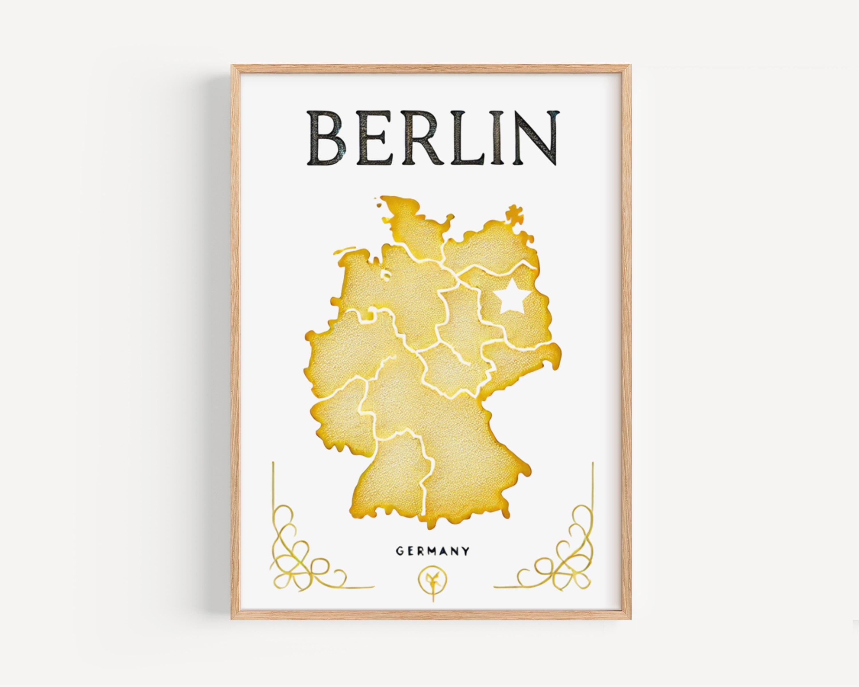 Germany Berlin Wall Art Print – Travel Home Decor, Unique Germany Gift, College Dorm Wall Artwork, Housewarming Present, Modern City Decor