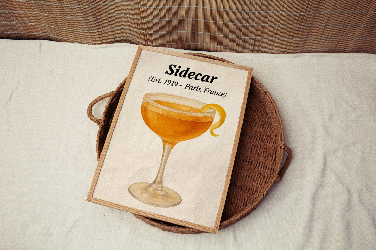 Sidecar Cocktail Art