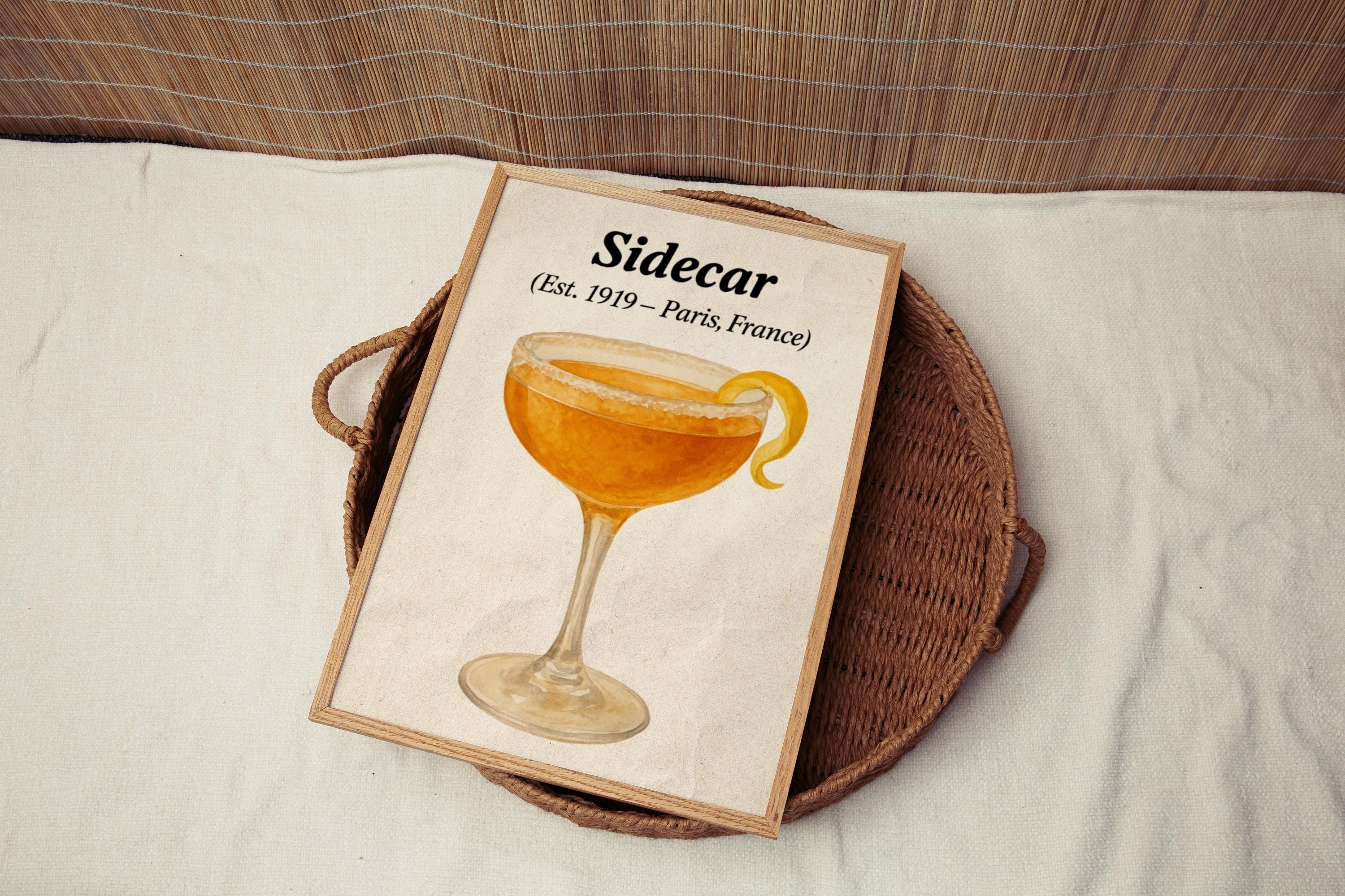 Sidecar Cocktail Print