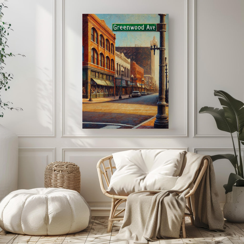 Greenwood Ave Print - Tulsa, Oklahoma, USA