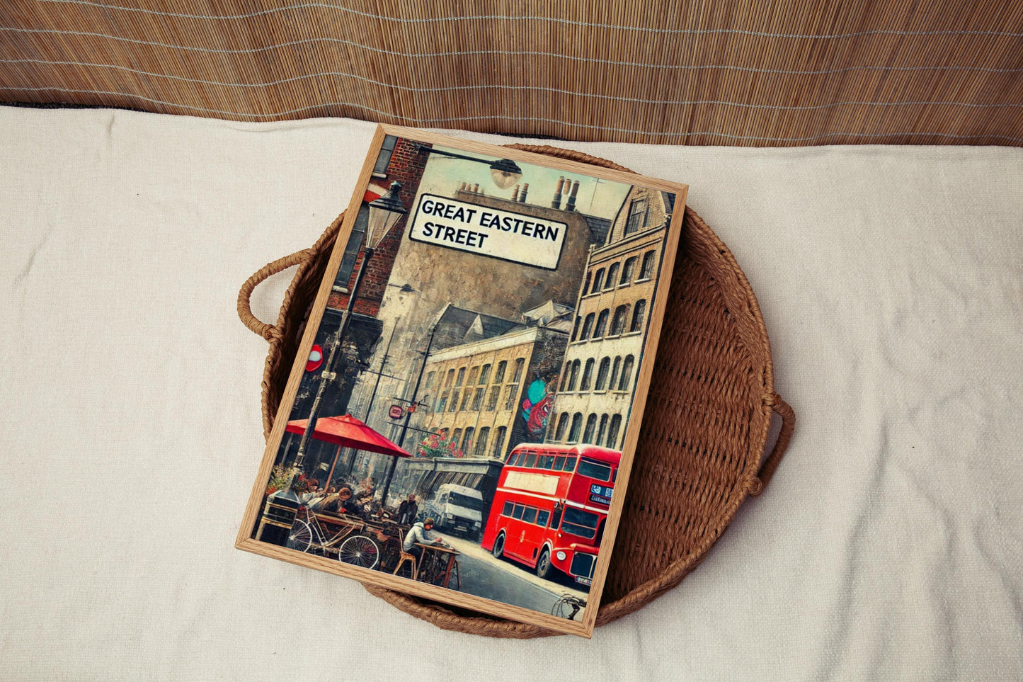 Great Eastern Street Wall Art London Print, UK Street Sign Decor, Shoreditch Cityscape, Travel Souvenir, Modern Urban Art, Gift