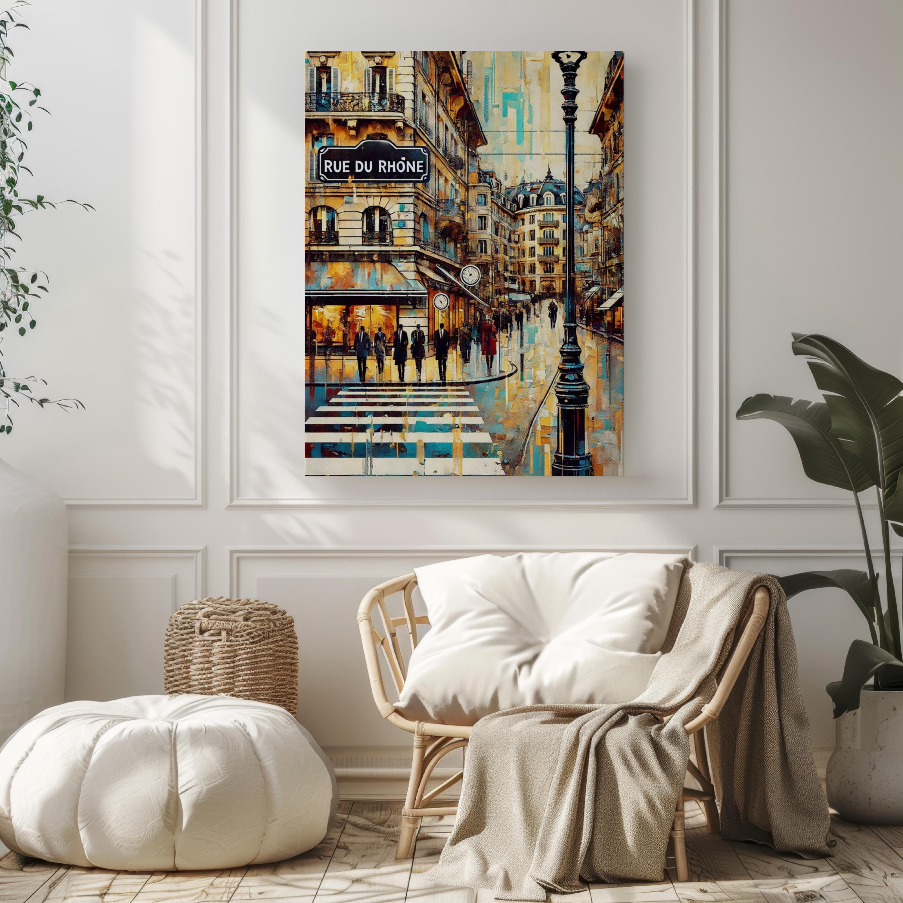 Rue Du Rhône Wall Art - Geneva, Switzerland