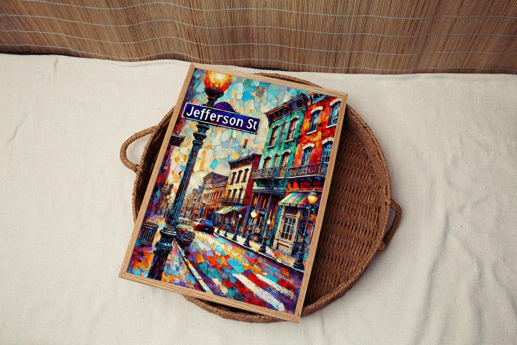 Jefferson St Wall Art Vintage - Nashville, Tennessee, USA