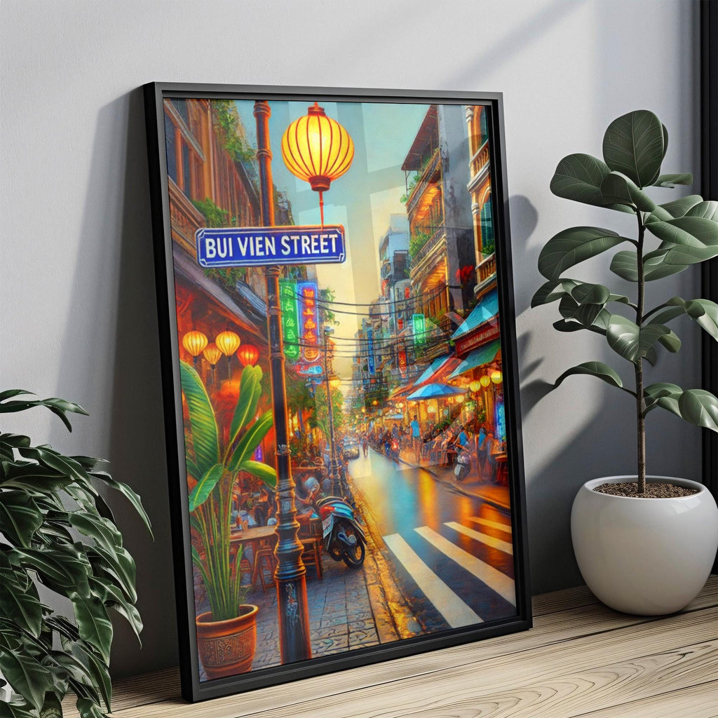 Bui Vien Street Wall Art Decor - Ho Chi Minh City, Vietnam