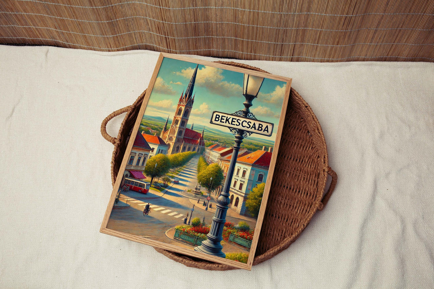 Bekescsaba Art Print - Hungary City Wall Art, Travel Poster, Housewarming Gift, Bekescsaba Travel Decor, Hungary Artwork, Cityscape Print