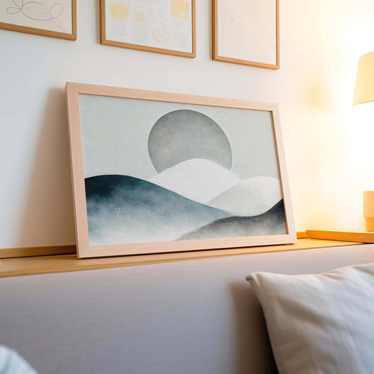 Nature Gift Mountain Wall Art Snowy Print Nature Decor Housewarming & Family New Home Gift