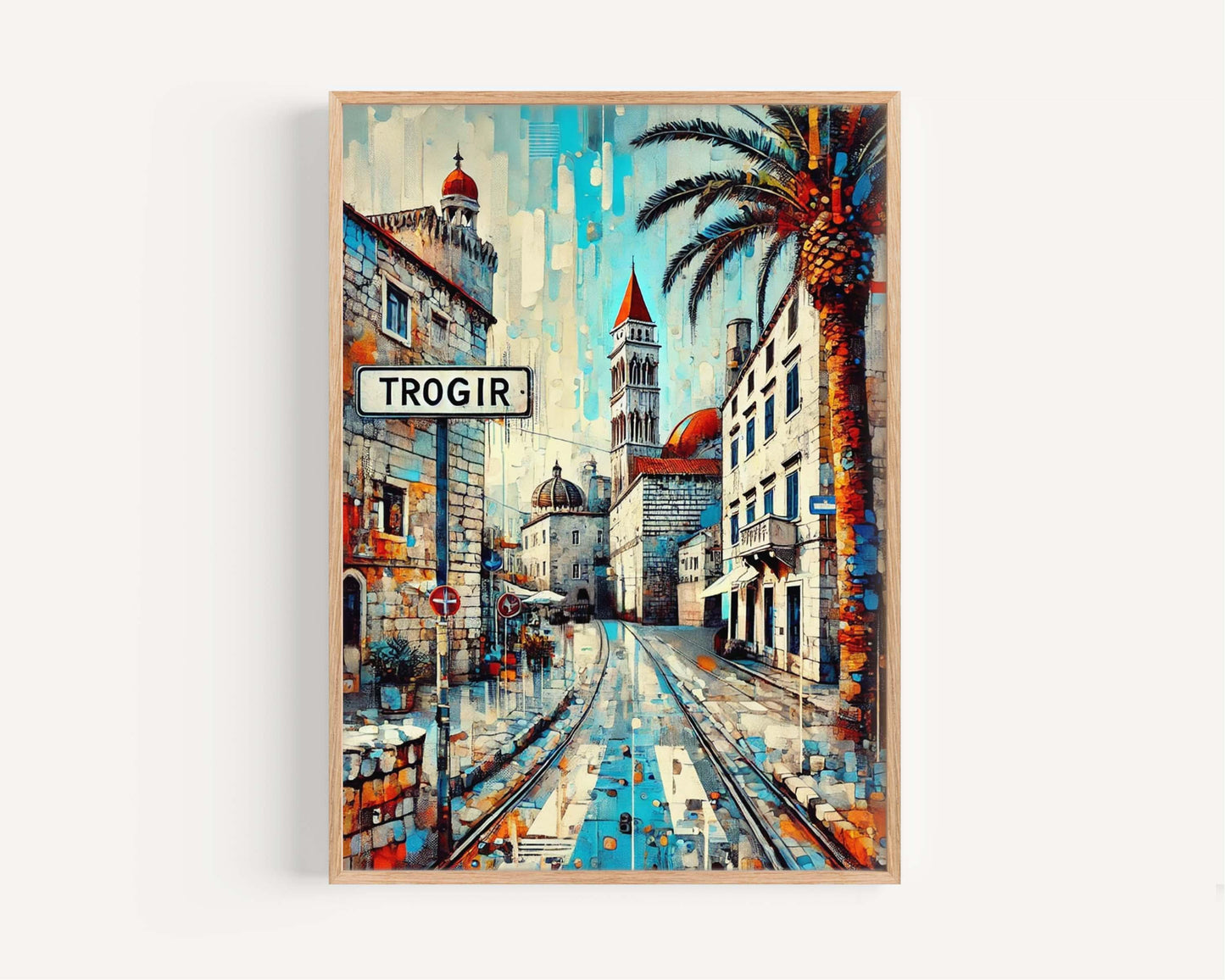 Trogir Art Print - Croatian City Wall Art, Travel Poster, European Decor, Housewarming Gift, Trogir Travel Print, Croatia Artwork