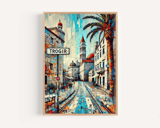 Trogir Art Print - Croatian City Wall Art, Travel Poster, European Decor, Housewarming Gift, Trogir Travel Print, Croatia Artwork