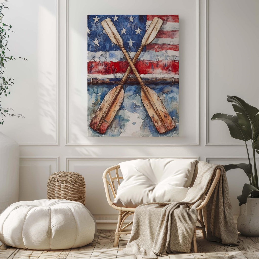 Boat Wall Art Patriotic - United States