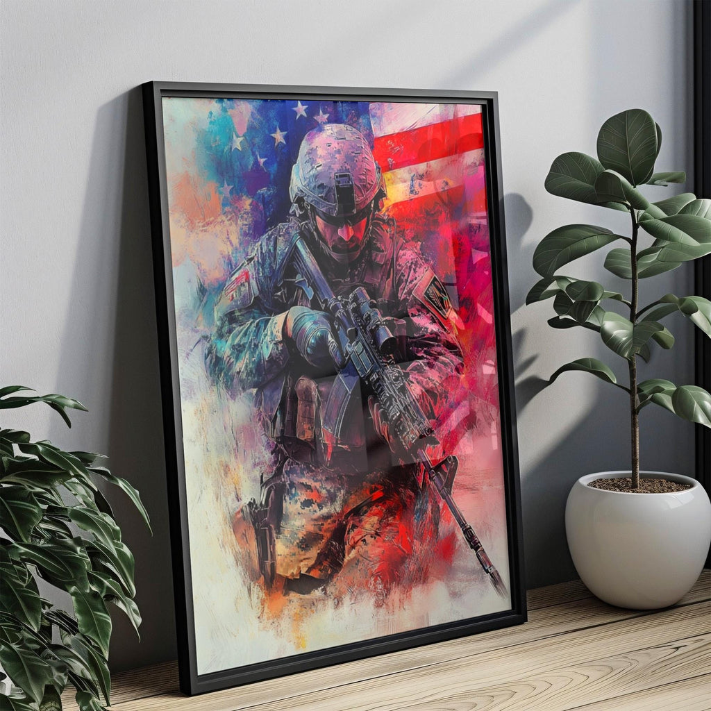 Sniper Wall Art Abstract - United States
