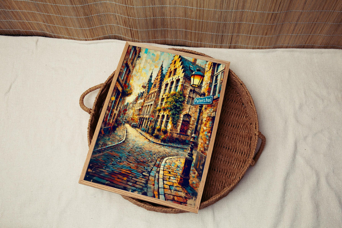 Patershol Travel Print - Ghent, Belgium