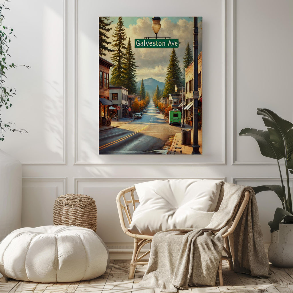 Galveston Ave Print - Bend, Oregon, USA