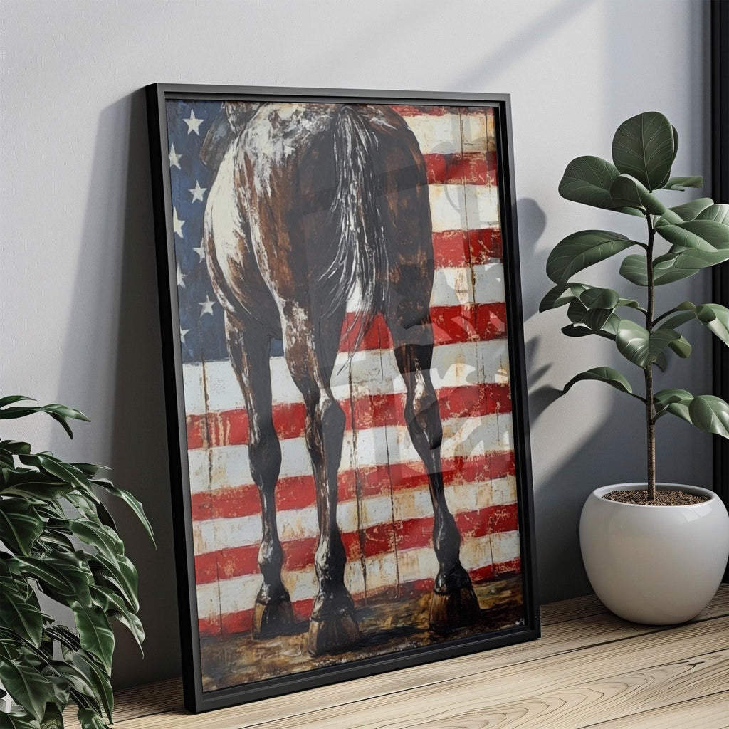 Horse Abstract Wall Art - United States