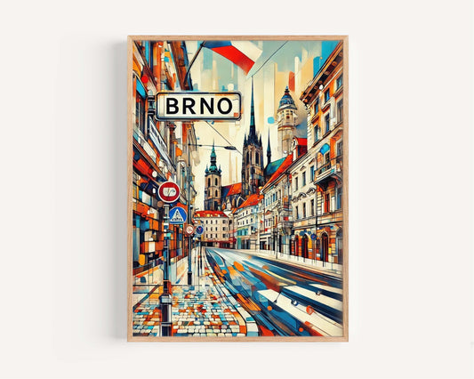 Brno Art Print - Czech Republic City Wall Art, Travel Poster, Europe Home Decor, Brno Gift & Housewarming Present