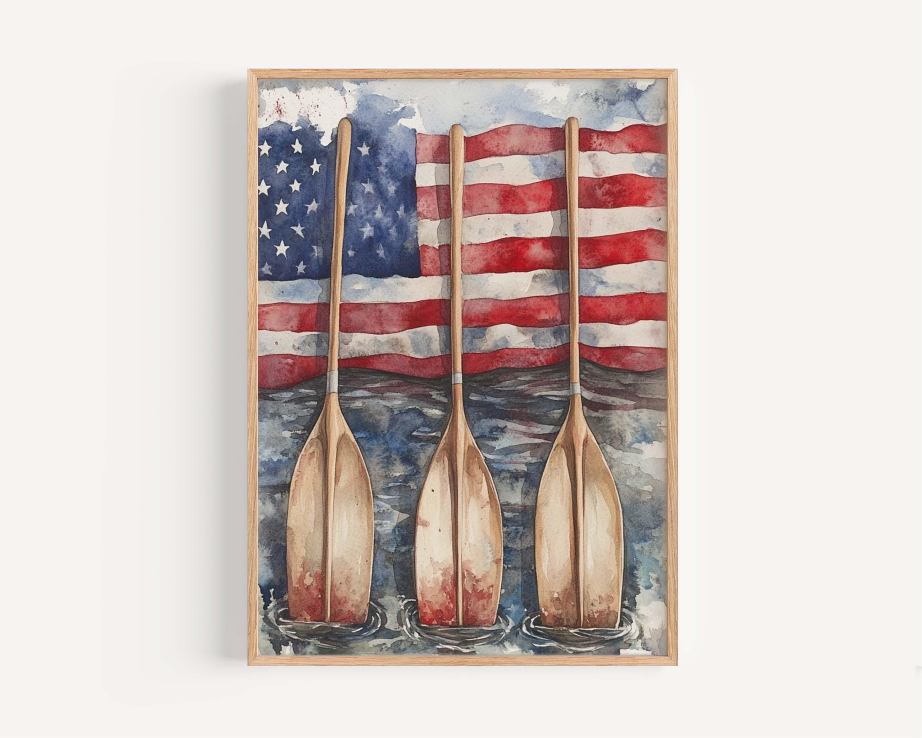 Boat Wall Art Patriotic - United States