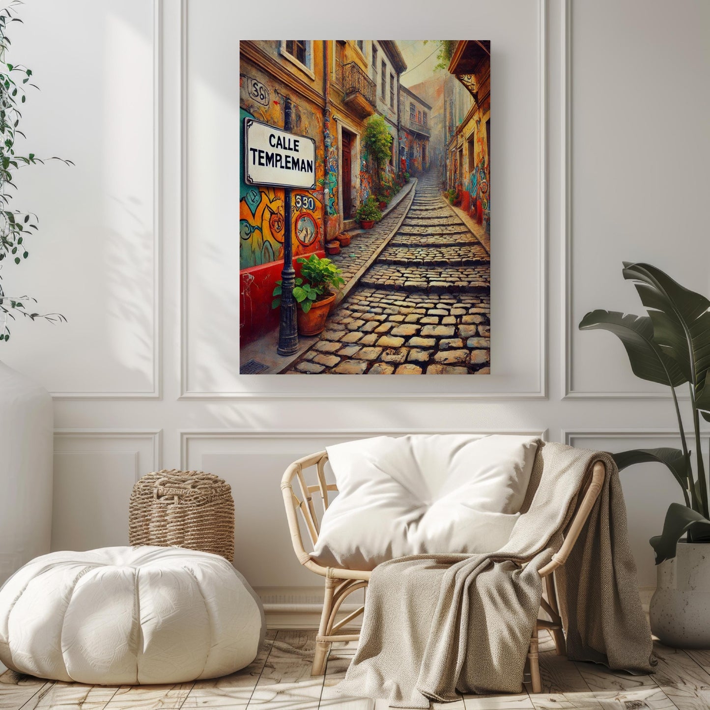 Valparaíso Chile Street Sign Art Print: Colorful Coastal Travel Poster
