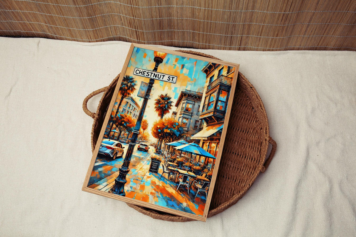 Chestnut Street Print - San Francisco, California, USA