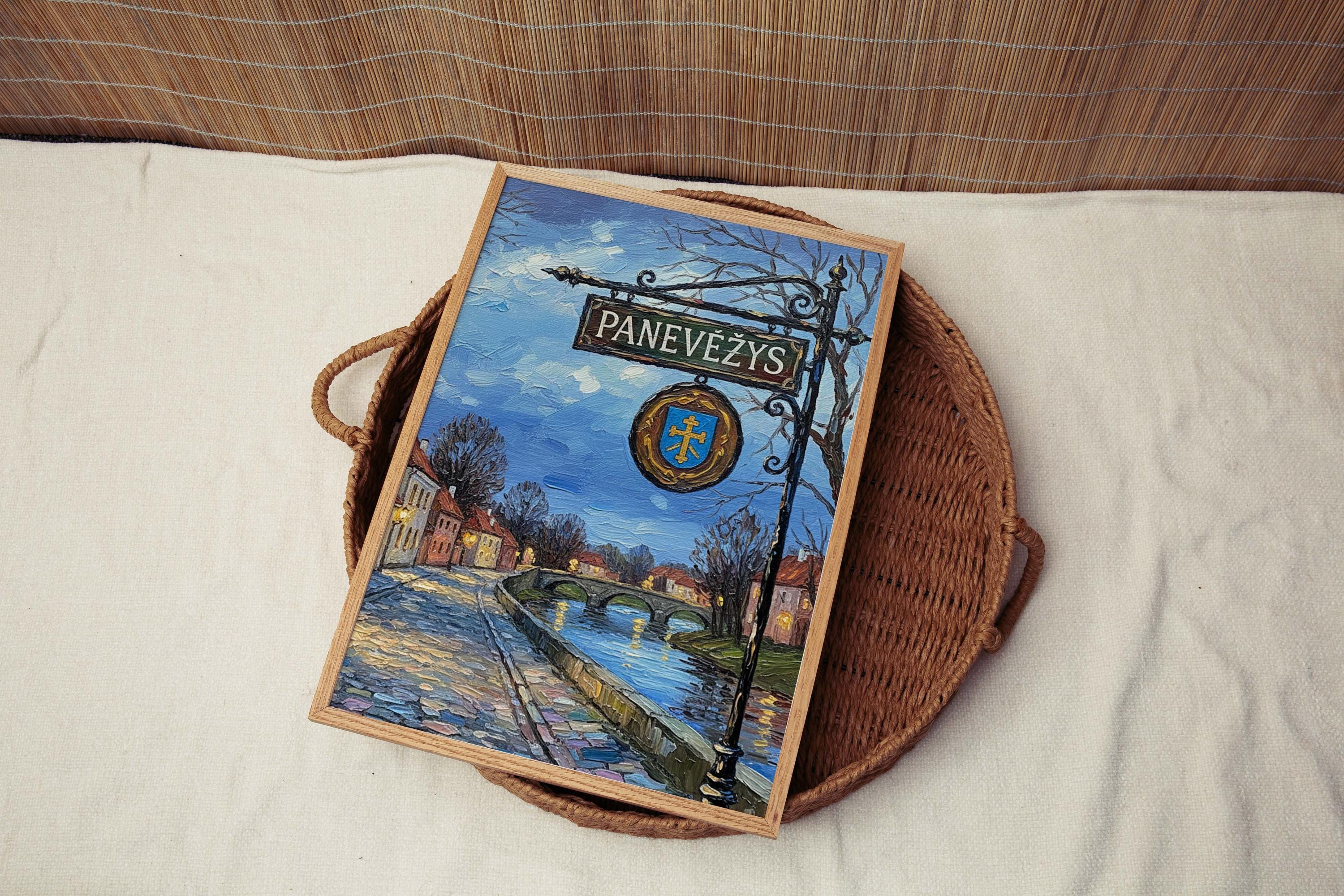 Panevėžys Lithuania Map Art – Minimalist Baltic Travel Poster