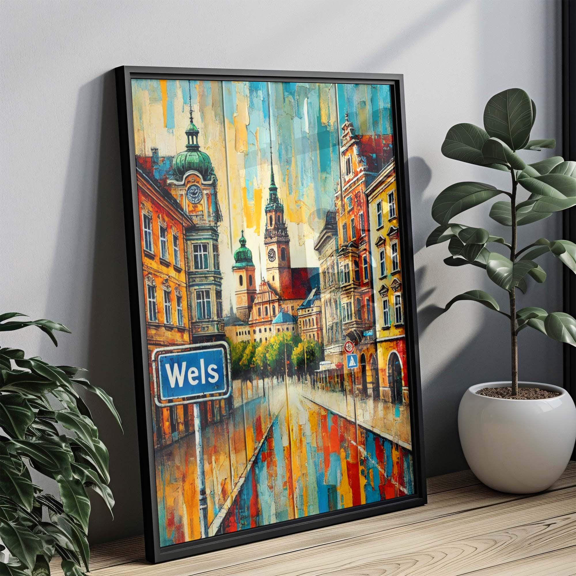 Wels City Travel Poster - Wels, Austria