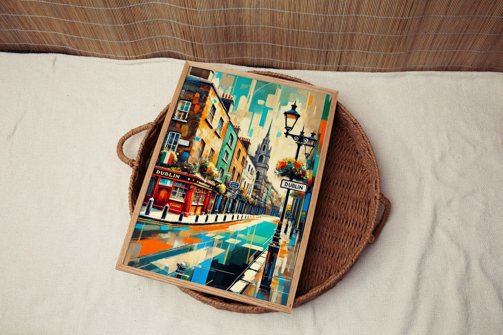 Dublin Art Print Colorful - Dublin, Ireland