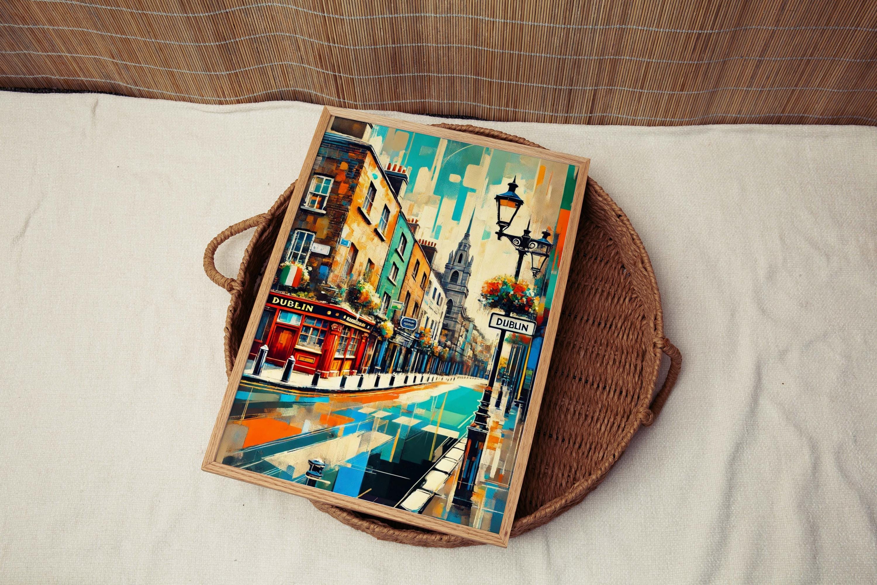 Dublin Art Print Colorful - Dublin, Ireland