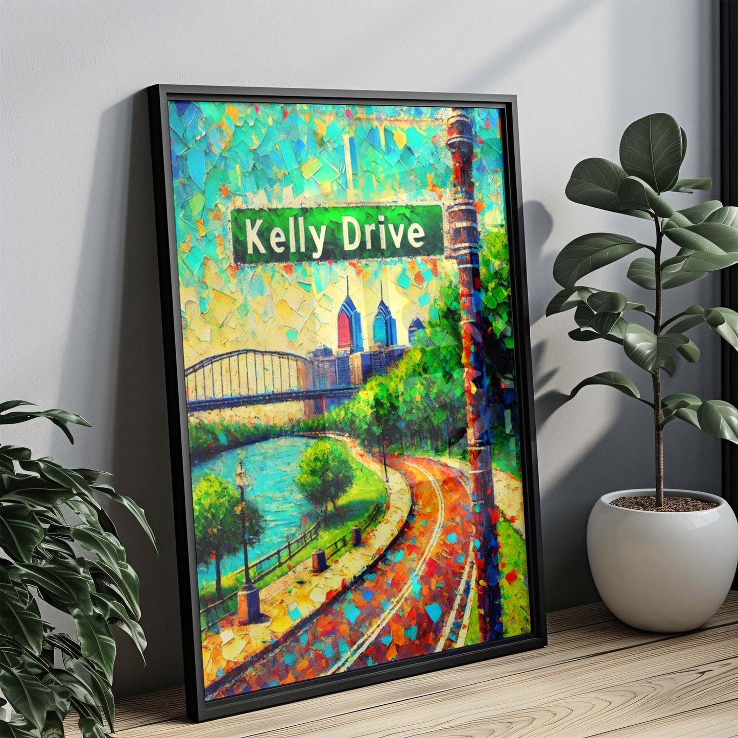 Kelly Drive Print Philadelphia Wall Art, Travel Poster, Philly Gift, Pennsylvania Artwork, Housewarming Decor