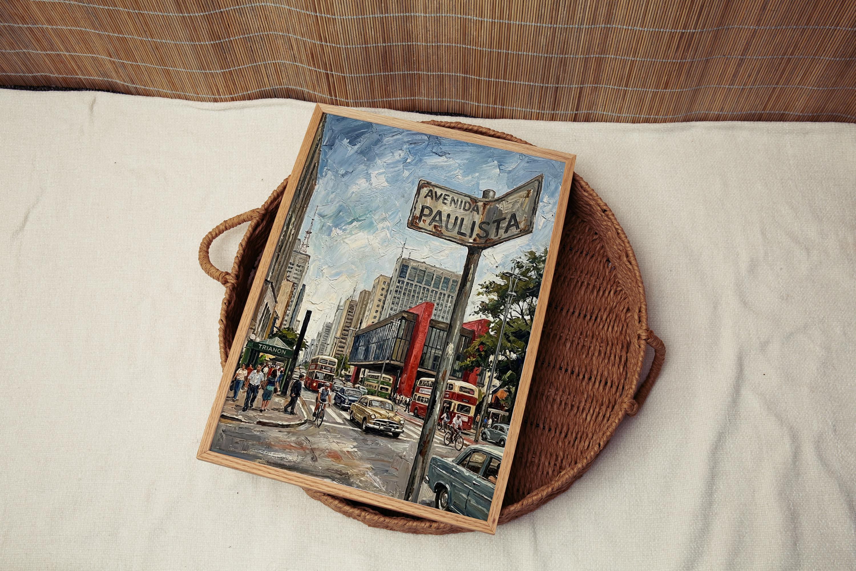 Avenida Paulista Street Sign Print: São Paulo Brazil Travel Poster